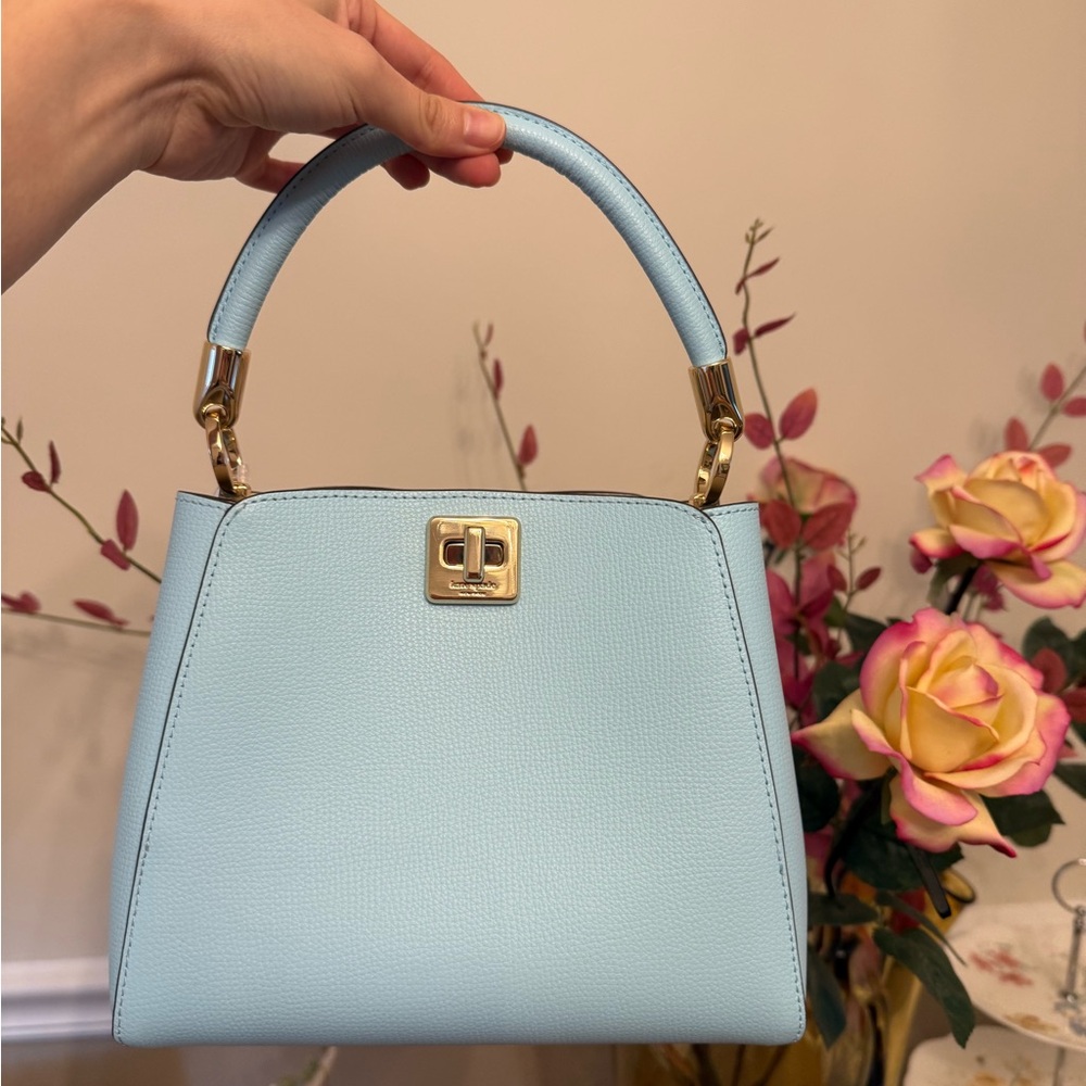 Kate Spade Small Phoebe Top Handle Satchel KF553 Perfect Pool NWT🩵💙